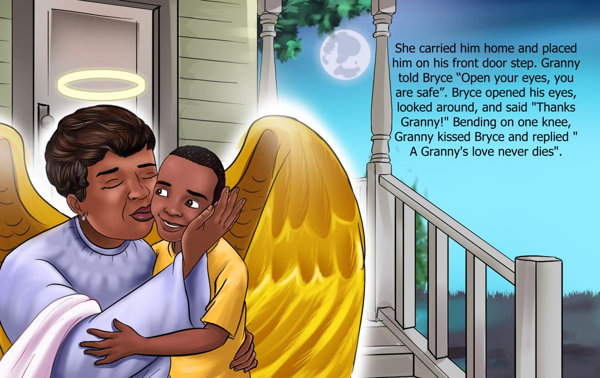 Interior illustration spread from a children's book produced by Publish With Crystal